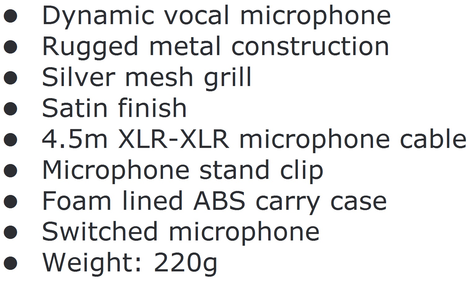 מיקרופון ידני דינמי PULSE PM580S